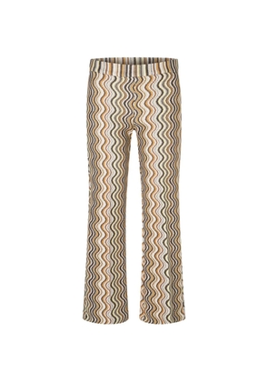 Cambio Faith wave-print trousers - Neutrals