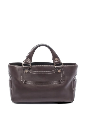 Celine Pre-Owned 2000s Boogie top handle leather handbag - Brown