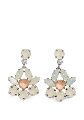 Simone Rocha Heartbloom drop earrings - Silver