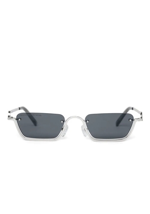 Manière De Voir Sacha rectangular frameless sunglasses - Silver