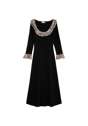 Rixo Mika ruffled midi dress - Black