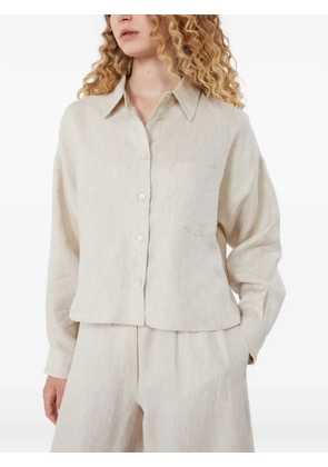 Weekend Max Mara pocket-detail linen shirt - Neutrals