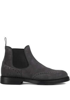 Doucal's suede chelsea boots - Grey