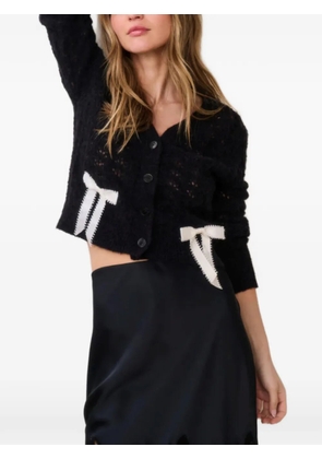 LoveShackFancy Lilly bow-detail cardigan - Blue