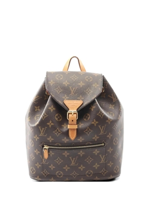 Louis Vuitton Pre-Owned 2018 Monsouris Monogram eather backpack - Brown