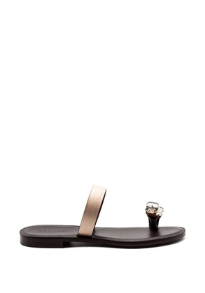 Donnarì crystal-embellished mules - Gold