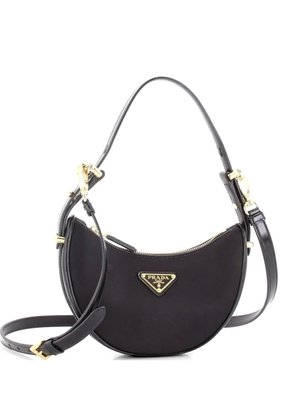 Prada Pre-Owned Arque Half Moon Tessuto Small hobo bag - Black