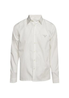 Prada Pre-Owned rhinestone-embellished shirt - White