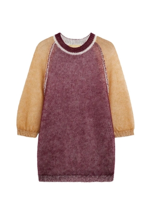 Momoni Maria colour-block raglan-sleeve sweater - Purple