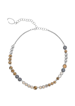 Oscar de la Renta crystal-embellished chain necklace - Silver