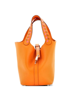 Hermès Pre-Owned Picotin Lock Bag Tressage Epsom PM bucket bag - Brown