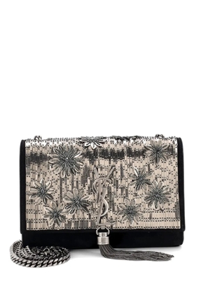 Saint Laurent Pre-Owned Classic Monogram Embellished Leather Small crossbody bag - Black