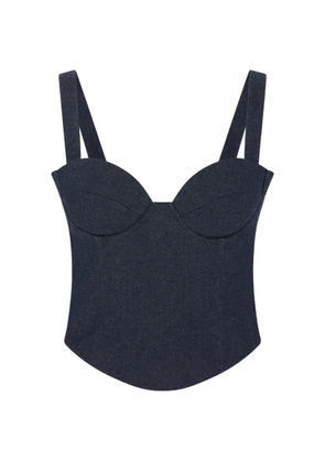Violante Nessi Vermeer shaped cup bustier top - Blue