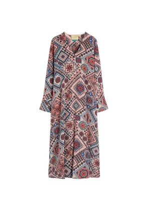 Momoni Chaco printed V-neck dress - Pink