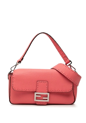 Fendi Pre-Owned 2000-2010 Leather Selleria Baguette satchel - Pink