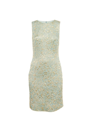 Dolce & Gabbana Pre-Owned brocade silk dress - Blue