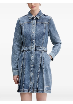 Karl Lagerfeld Jeans buttoned denim mini dress - Blue