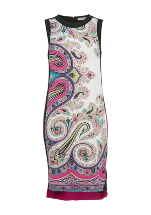 Etro Pre-Owned midi paisley print dress - White