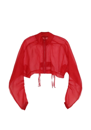 Amir Slama zip-up silk jacket - Red