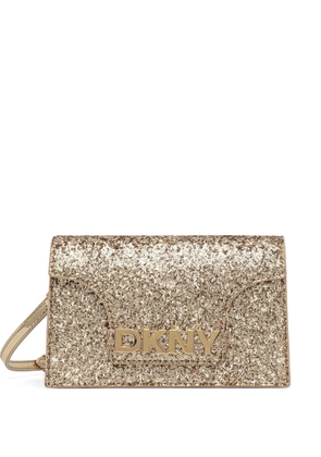 DKNY Avril glitter crossbody bag - Gold