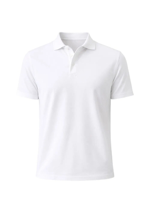 PATRICK ASSARAF Pima button-up cotton polo shirt - White
