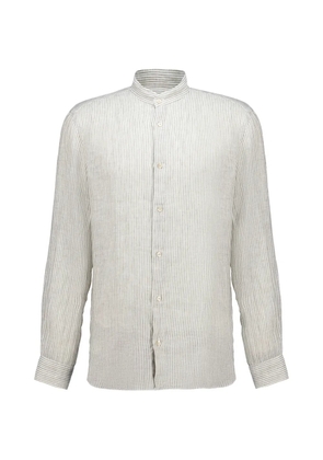 Boglioli striped long-sleeve shirt - White