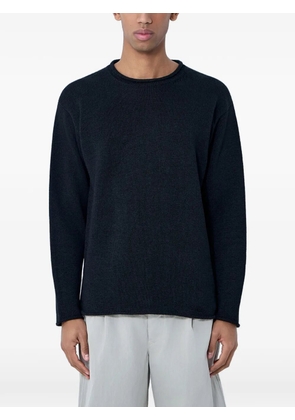 MOOS STUDIO ribbed crew-neck sweater - Black