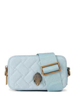 Kurt Geiger London quilted emblem satchel - Blue