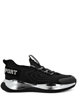 Plein Sport Runner logo-plaque sneakers - Black