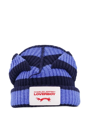 Charles Jeffrey Loverboy Chunky Ears beanie hat - Blue