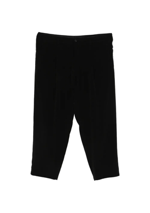Yohji Yamamoto front-pleat trousers - Black