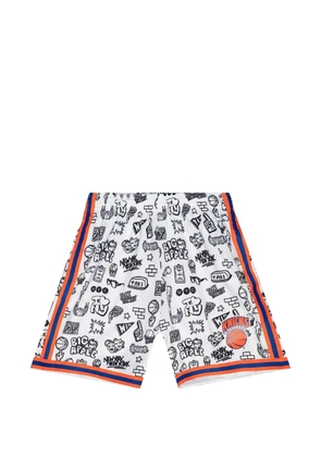 Mitchell & Ness pattern shorts - White