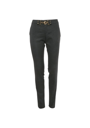 Gucci Pre-Owned buckled wool trousers - Grey
