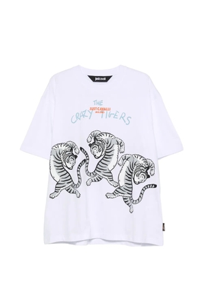 Just Cavalli graphic-print T-shirt - White