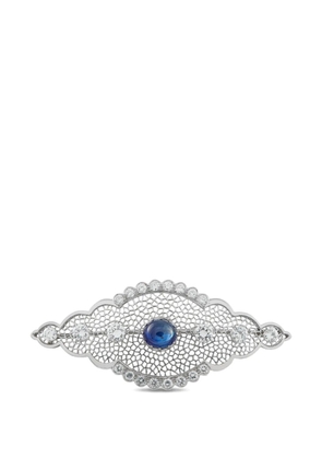 LB Exclusive diamond and sapphire brooch - Silver