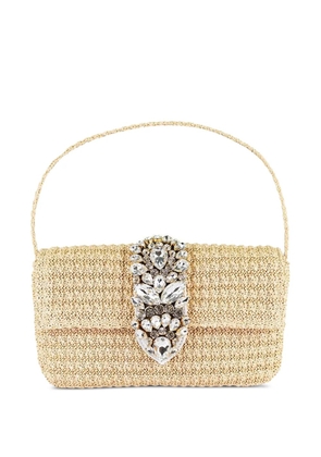 Gedebe Habibi crystal-embellished shoulder bag - Neutrals