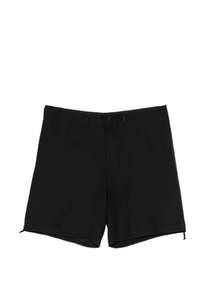 Yohji Yamamoto drawstring-hem shorts - Black