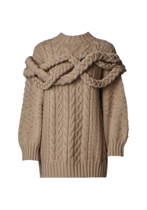 Violante Nessi Tornatore cable-knit sweater - Neutrals