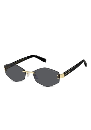 Marc Jacobs Eyewear geometric-frame chain-strap sunglasses - Black