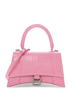 Balenciaga Hourglass crocodile-embossed tote bag - Pink