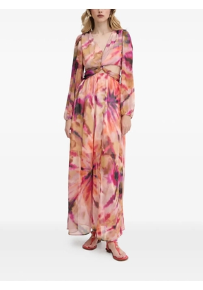 Morgan tie-dye cut-out maxi dress - Pink