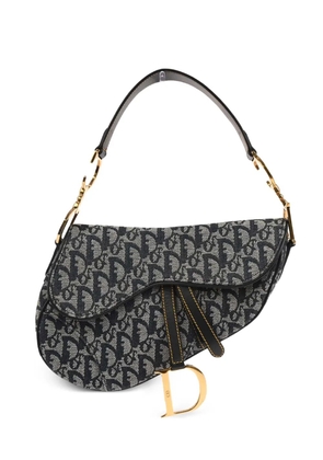 Christian Dior Pre-Owned 2003 Saddle Oblique jacquard tote bag - Blue