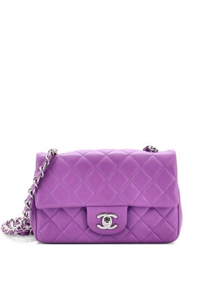 CHANEL Pre-Owned Classic Single Flap Bag Quilted Lambskin Mini crossbody bag - Purple