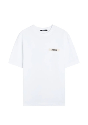 Jacquemus logo-patch T-shirt - White