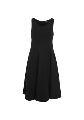 Emporio Armani textured sleeveless dress - Black