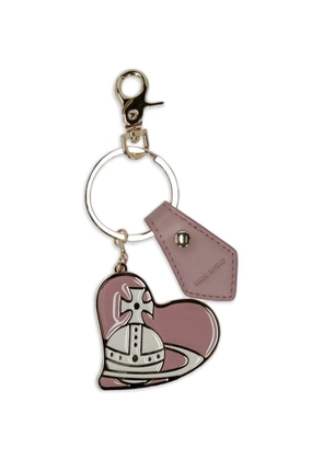 Vivienne Westwood Orb heart-pendant keyring - Pink