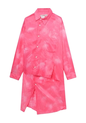 Comme Des Garçons asymmetric panel shirt - Pink