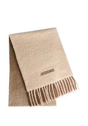 Jacquemus Moisson fringed scarf - Neutrals