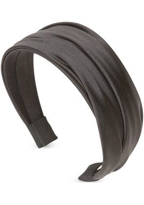 Jennifer Behr Natasha satin-finish headband - Black