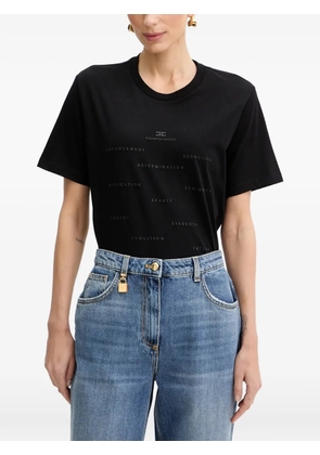 Elisabetta Franchi printed T-shirt - Black